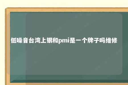 低噪音台湾上银和pmi是一个牌子吗维修 